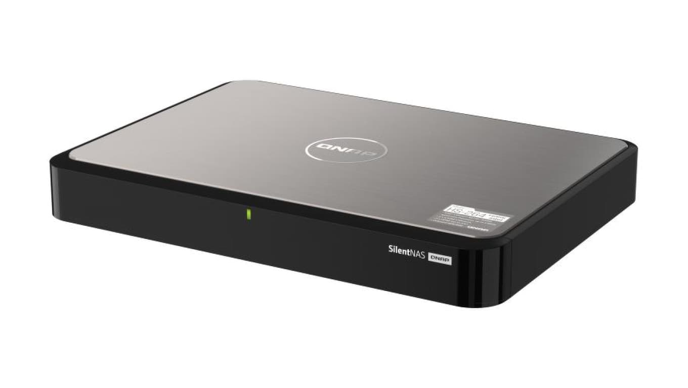 QNAP HS-264-8G 2-zatokowy bezwentylatorowy cichy serwer NAS, Intel, 8GB RAM, 2x 2,5GbE RJ45, Tower
