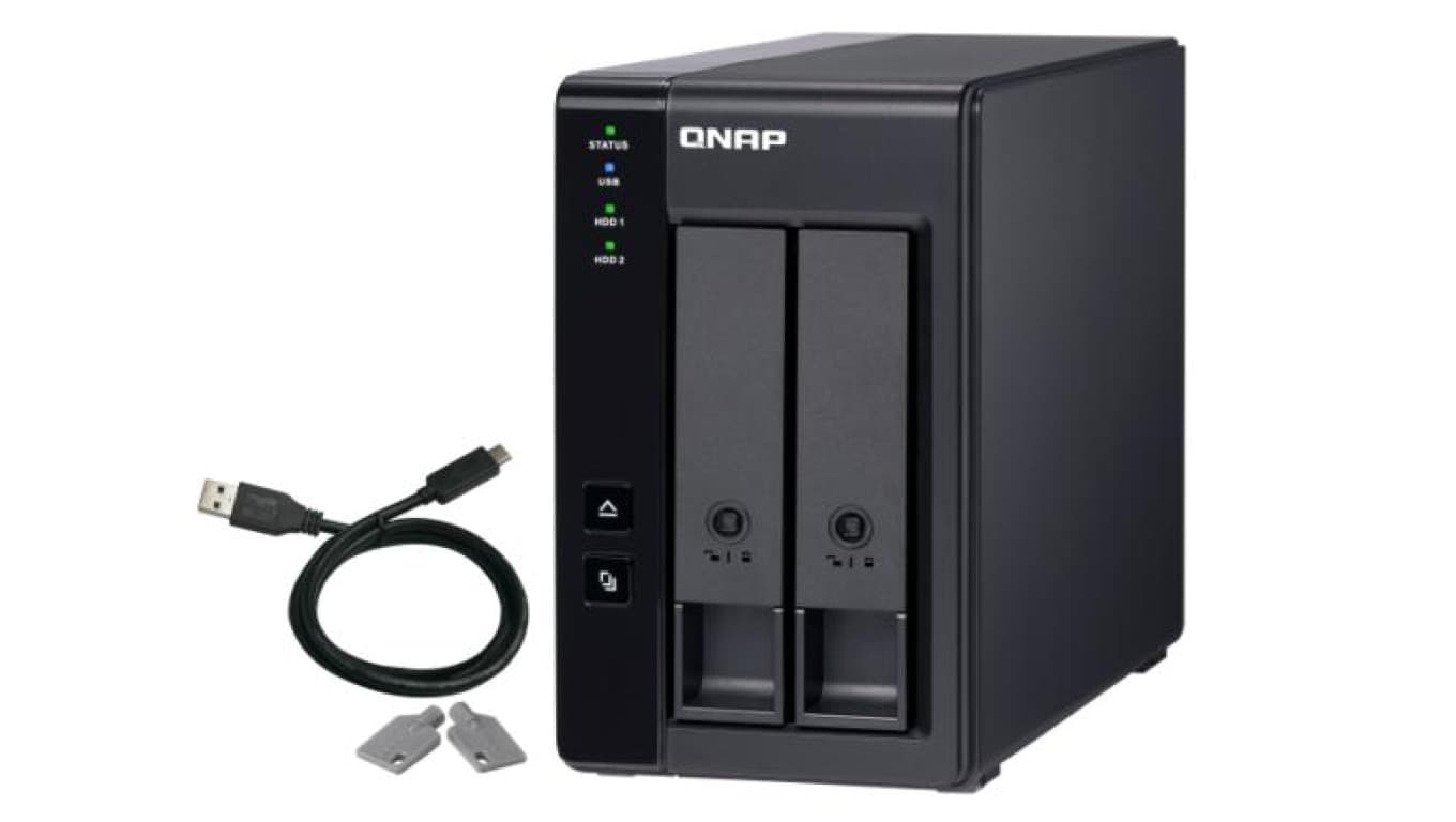 QNAP TR-002 2-zatokowa jednostka rozszerzająca dla QNAP/PC, złącze USB-C, Tower