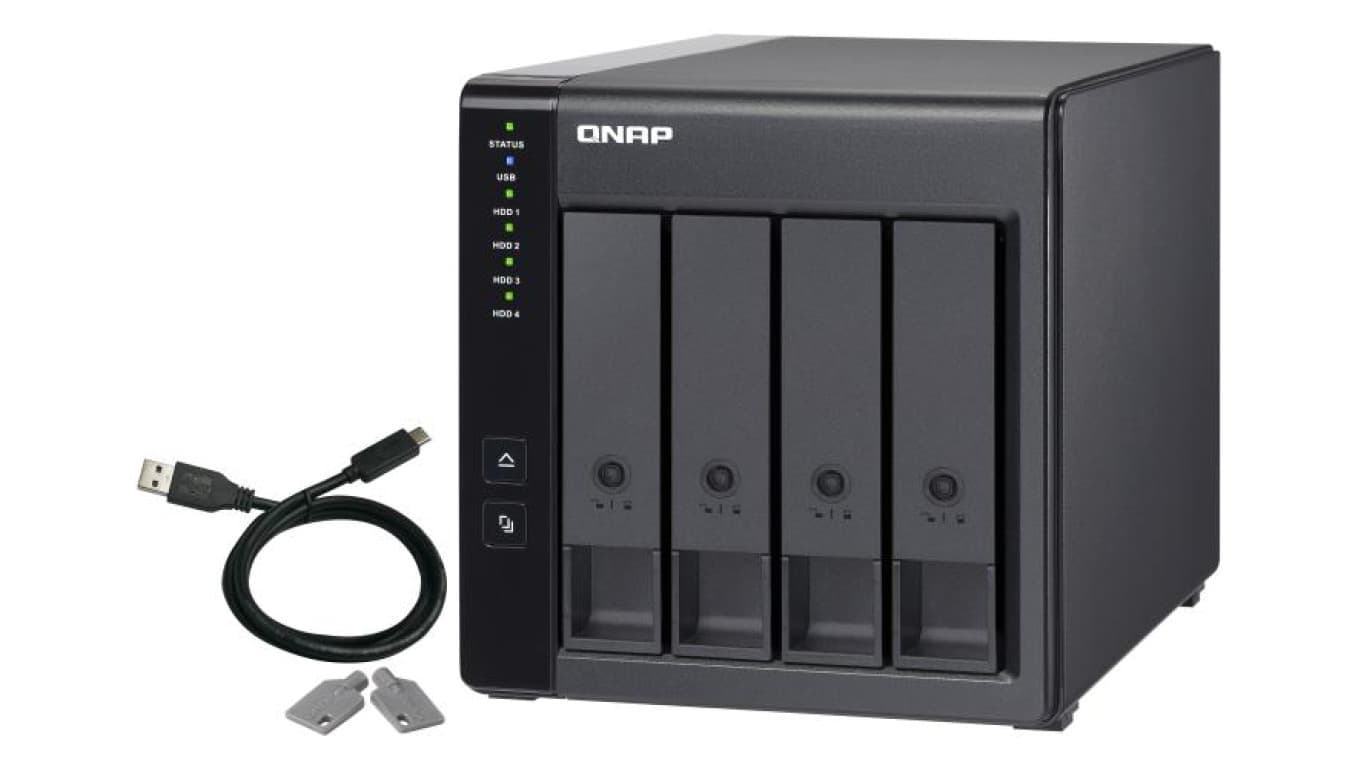 QNAP TR-004 4-zatokowa jednostka rozszerzająca dla QNAP/PC, złącze USB-C, Tower