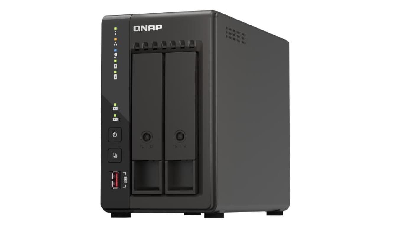 QNAP TS-253E-8G 2-zatokowy serwer NAS, Intel Celeron, 8GB RAM, 2x 2,5GbE RJ-45, Tower