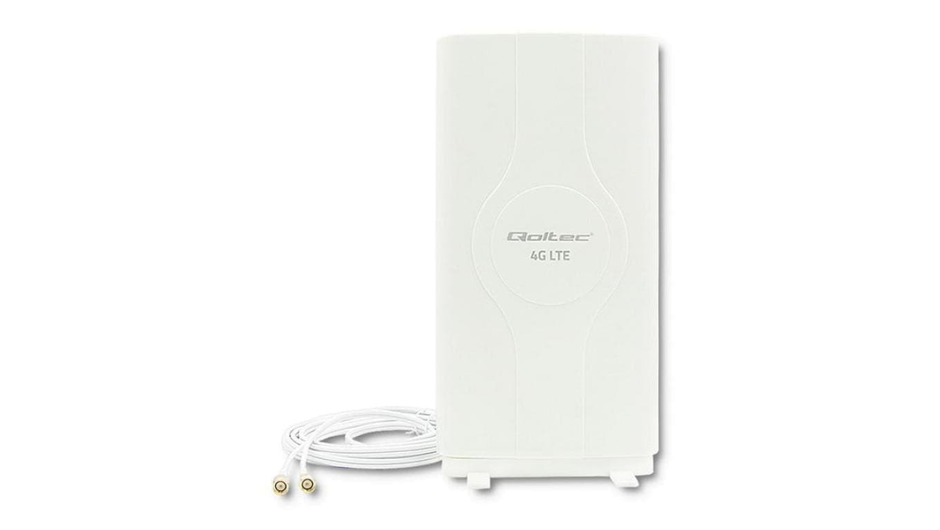 Qoltec Antena 4G LTE DUAL z podwójnym złączem SMA 30dBi Wewnętrzna
