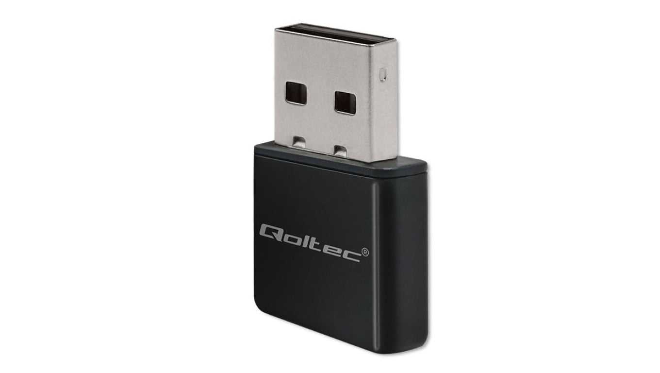 Qoltec Bezprzewodowy Ultra szybki mini adapter NANO WiFi Standard N USB 2.0 300Mbps