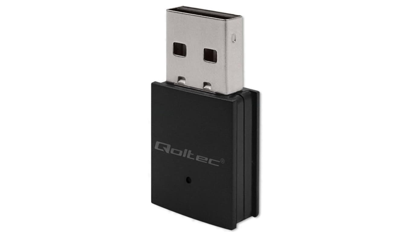 Qoltec Bezprzewodowy Ultra szybki mini adapter WiFi Standard AC BT 4.0 USB 2.0 600Mbps