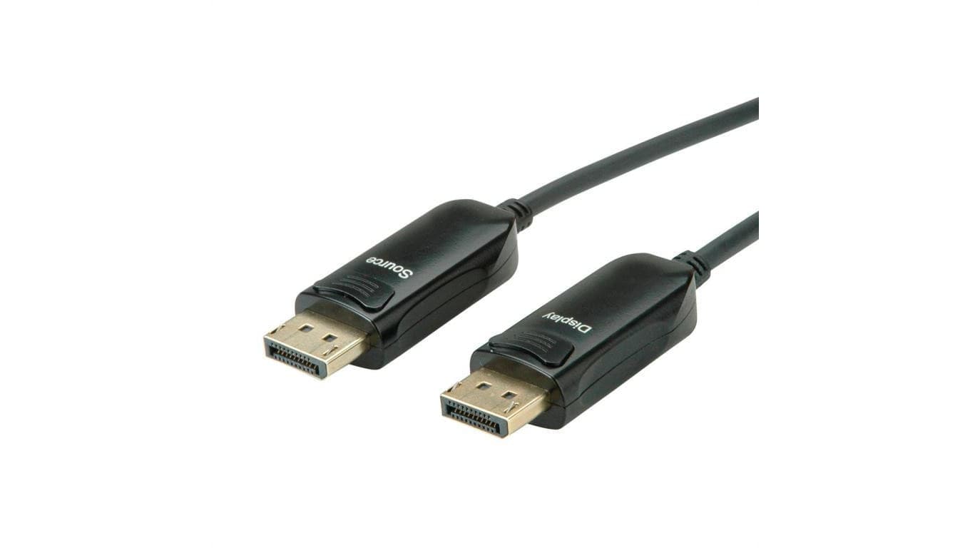 ROLINE DisplayPort v1.4 Kabel (AOC), M/M, 50 m