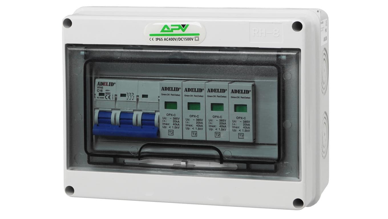 ROZDZIELNICA PV AC FOTOWOLTAICZNA SOLARNA APV-RPV-0-08AC