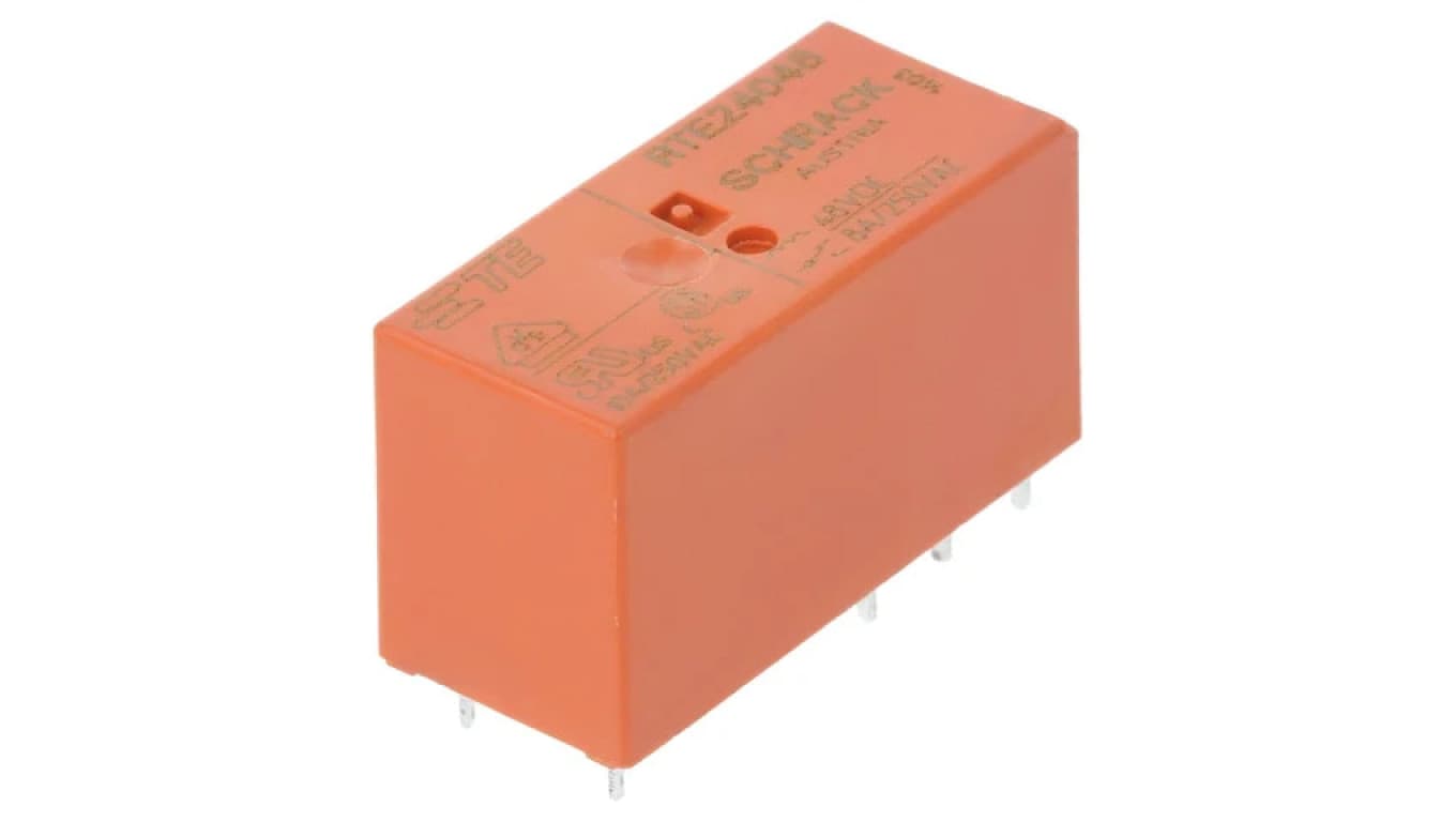 RTE24048 Przekaźnik elektromagnetyczny DPDT Ucewki 48VDC, 8A/250VAC