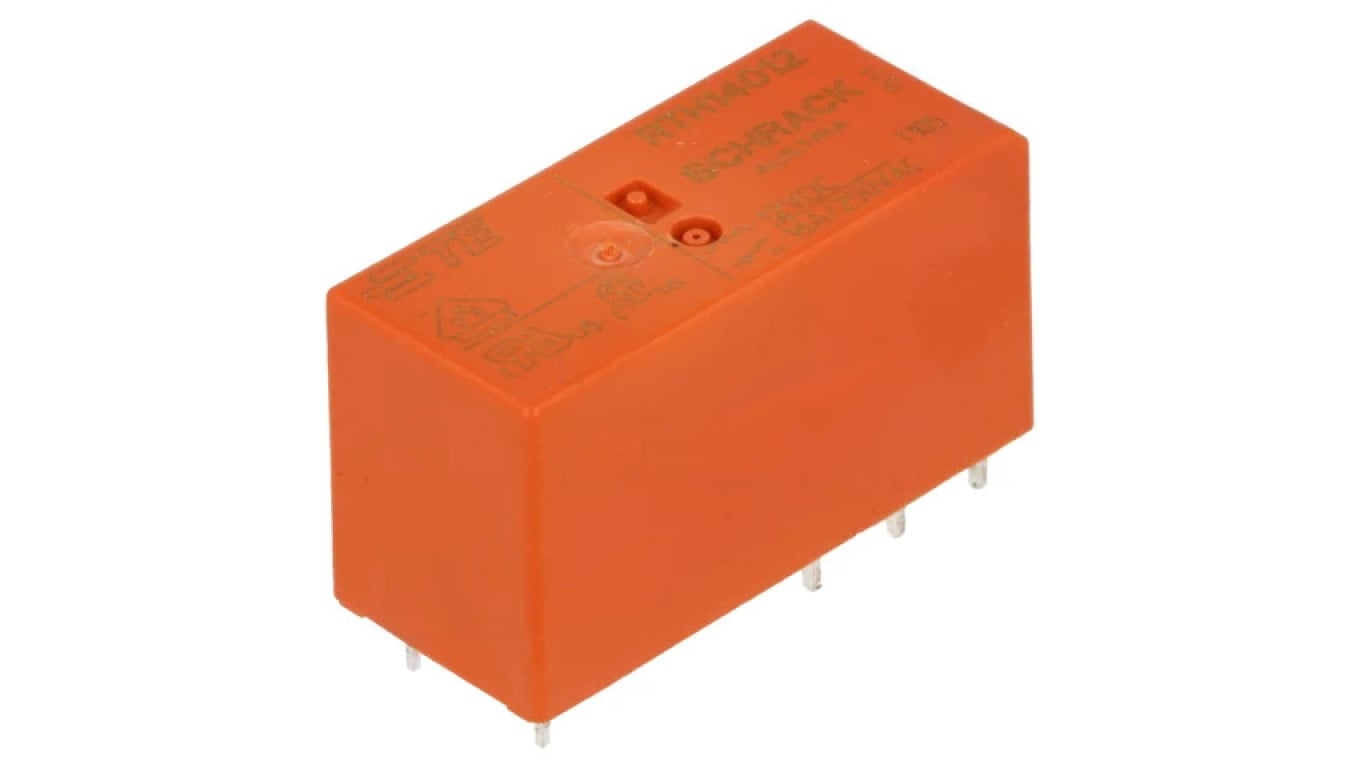 RTH14012 Przekaźnik elektromagnetyczny SPDT Ucewki: 12VDC, 16A/250VAC