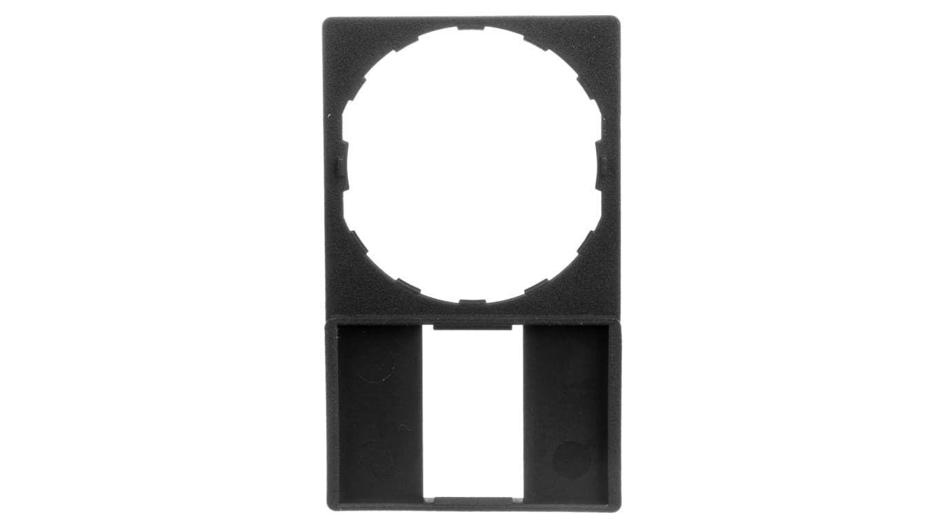 Ramka do etykiety 18x27mm czarna ZBZ33