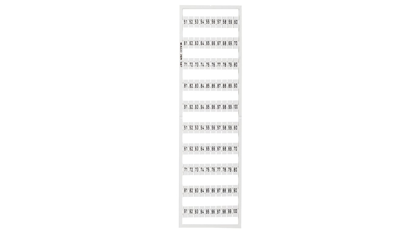 Ramka z oznacznikami 2x 51-100 209-507 /5szt./