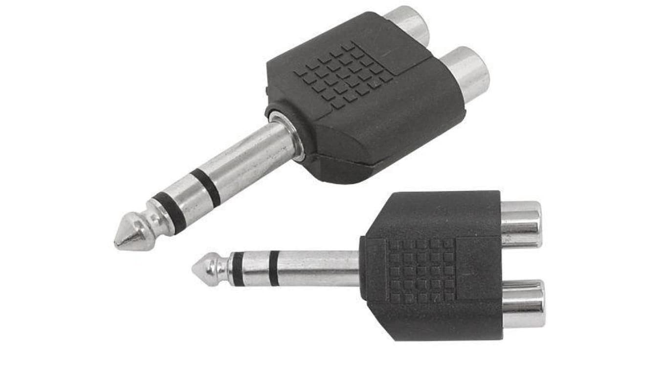Redukcja wt.Jack 6,3/2gn.RCA stereo