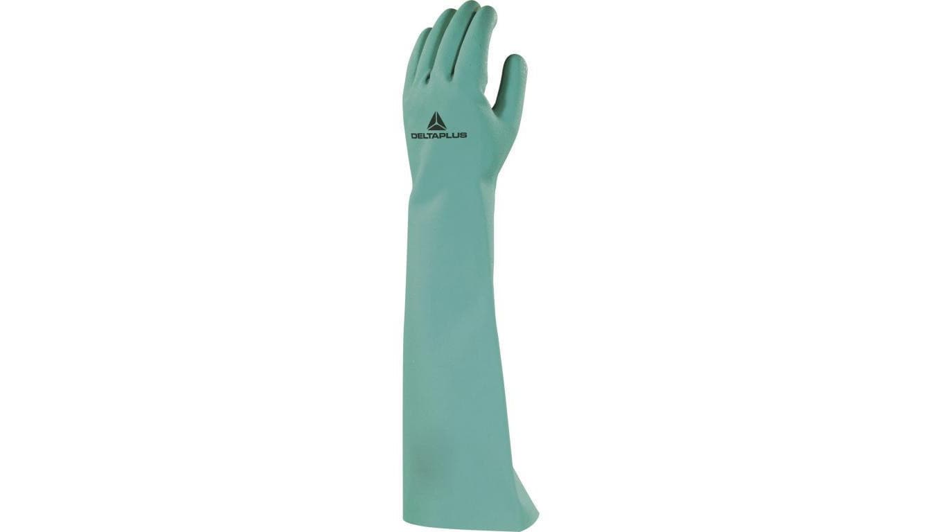 Rękawice z nitrylu chlorowane długość 46 cm, gr. 0,55 mm VE846VE10