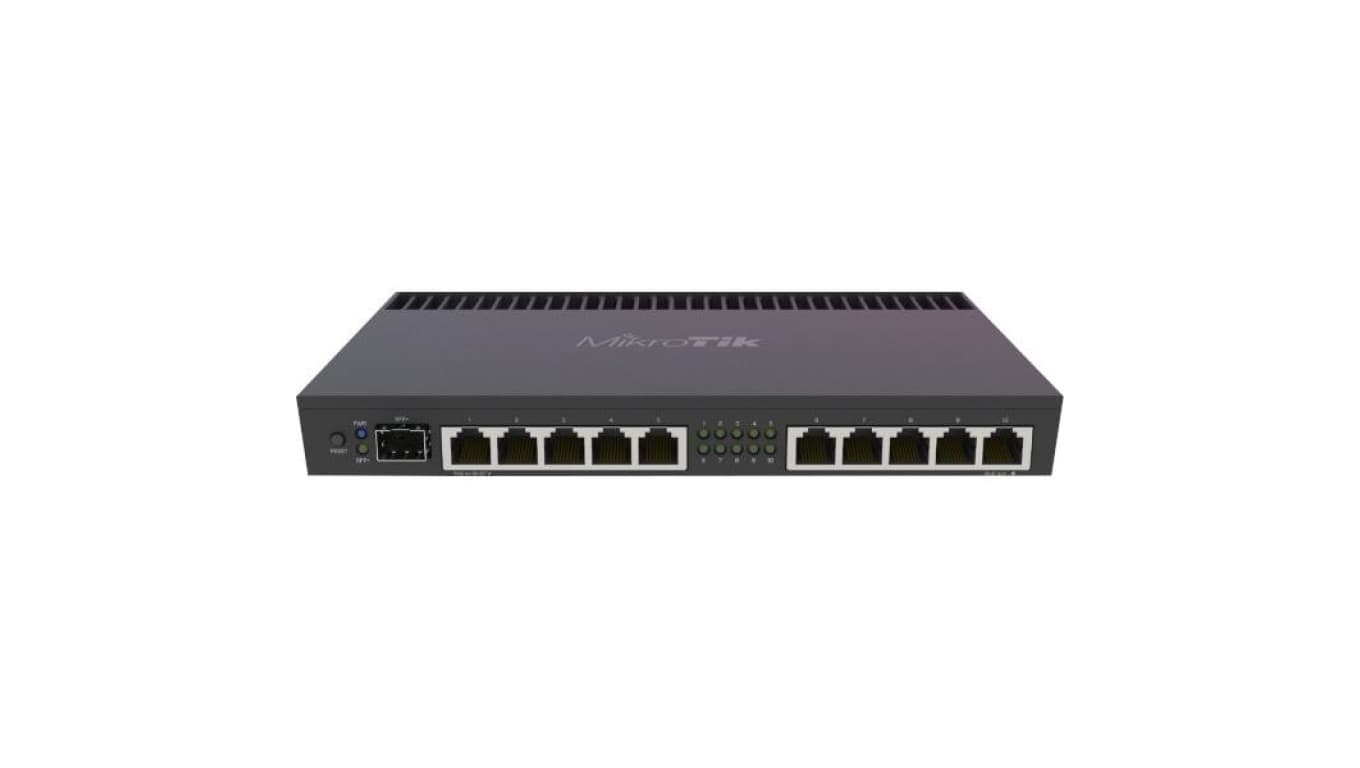 Router 10x RJ45 1000Mb/s, 1x SFP+ MikroTik RB4011IGS+RM