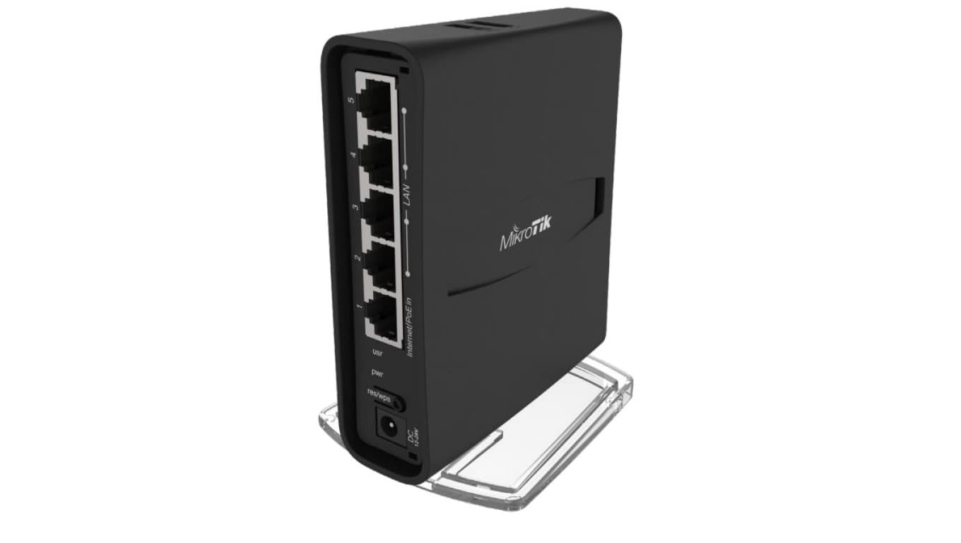 Router WiFi RBD52G-5HacD2HnD-TC, Dual Band, 5x RJ45 1000Mb/s, 1x USB MikroTik hAP ac2 tower