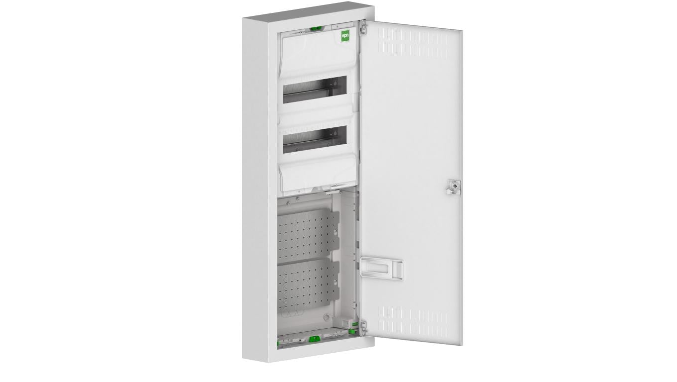 Rozdzielnica modułowa MSF TWIN RN 2x12 (N+PE) + 2X12 natynkowa multimedialna IK05 IP30 2015-20