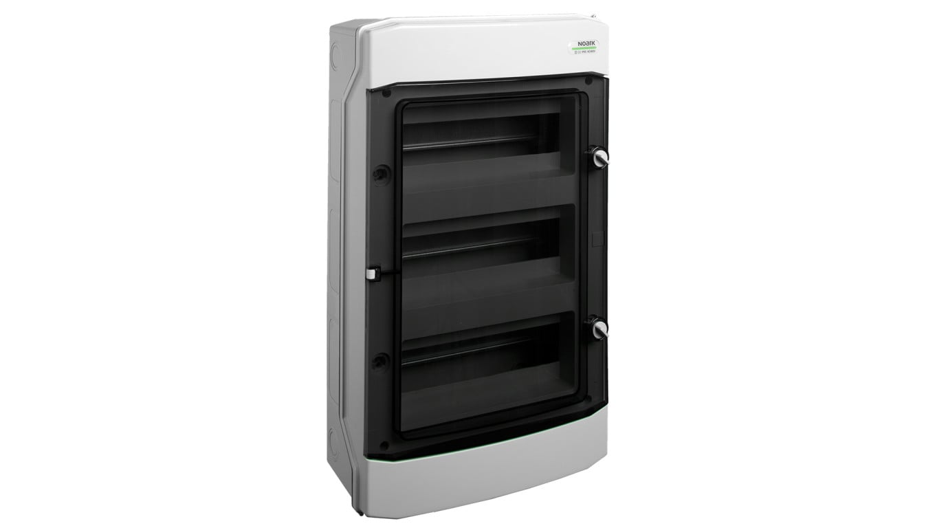Rozdzielnica natynkowa hermetyczna 3x12 modułów 535x319x144mm drzwi przezroczyste z listwą N+PE IP65 NOARK