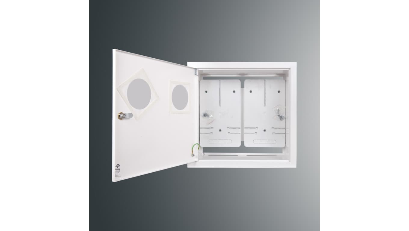 Rozdzielnica p/t licznikowa RW 26NN O 2T3F 402x423x220 z okienkiem z.p.9081 IP30 RAL9003