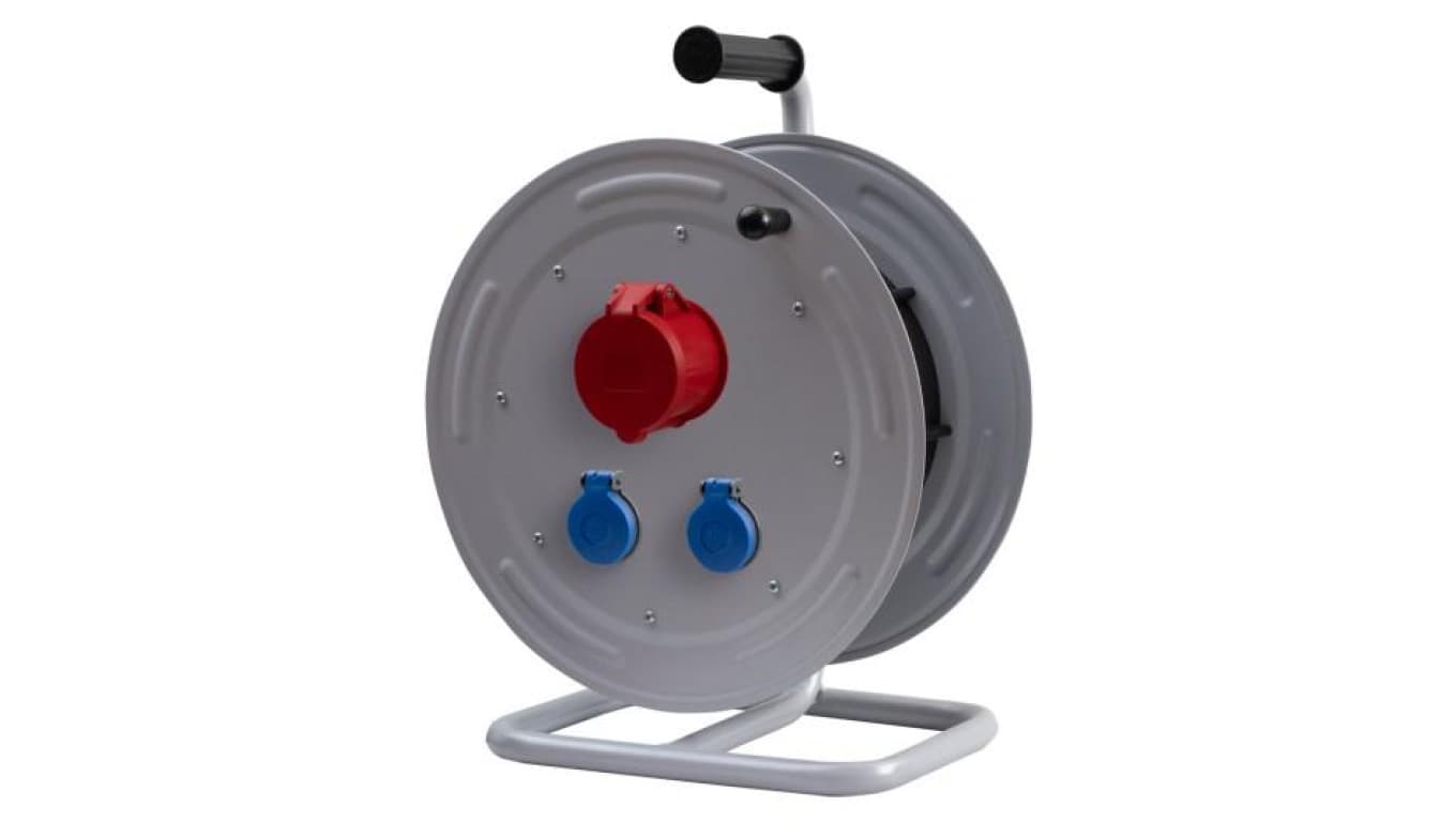 Rozgałęźnik na bębnie metalowym MAKARA-370 32A 5p, 2x230V IP44