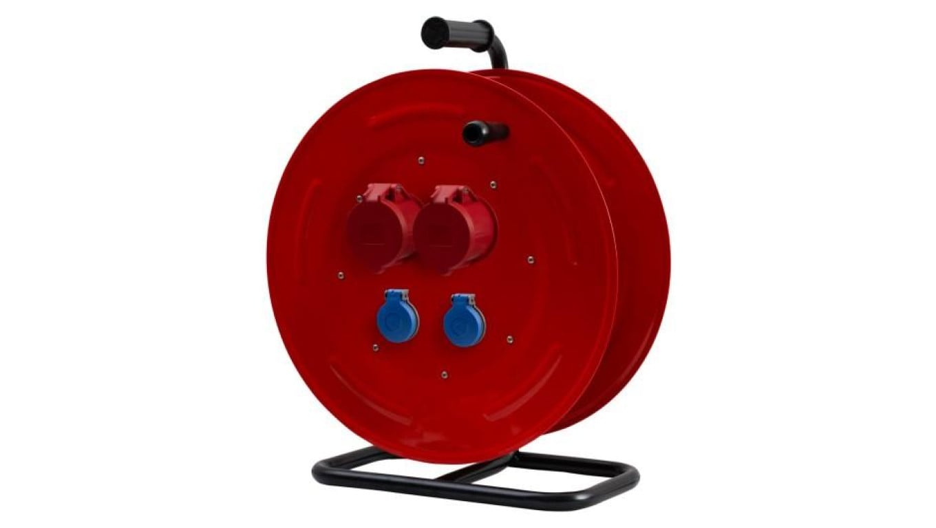 Rozgałęźnik na bębnie metalowym MAKARA-460 16A 5p, 32A 5p, 2x230V IP44