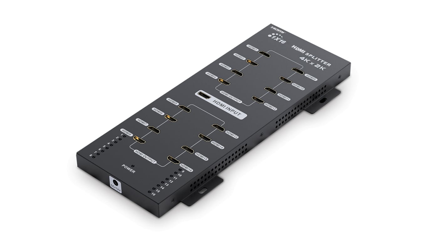 Rozgałęźnik spliter (rozgałęziacz) HDMI 1x16 4Kx2K 1-wejście / 16-wyjść LKV316A