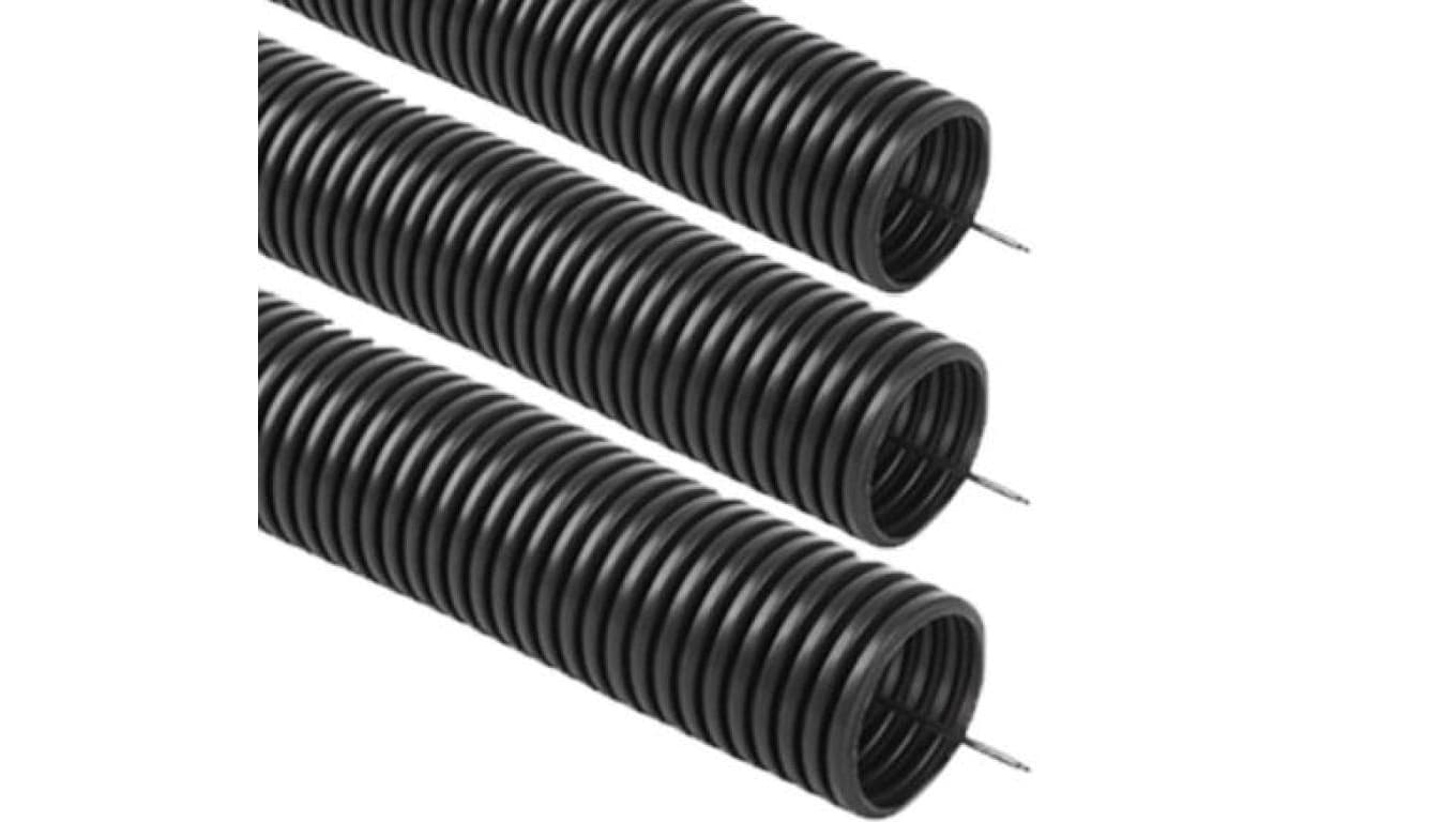 Rura instalacyjna karbowana 16/12 PVC z pilotem, odporna na UV, 320N /opak. = 50m/