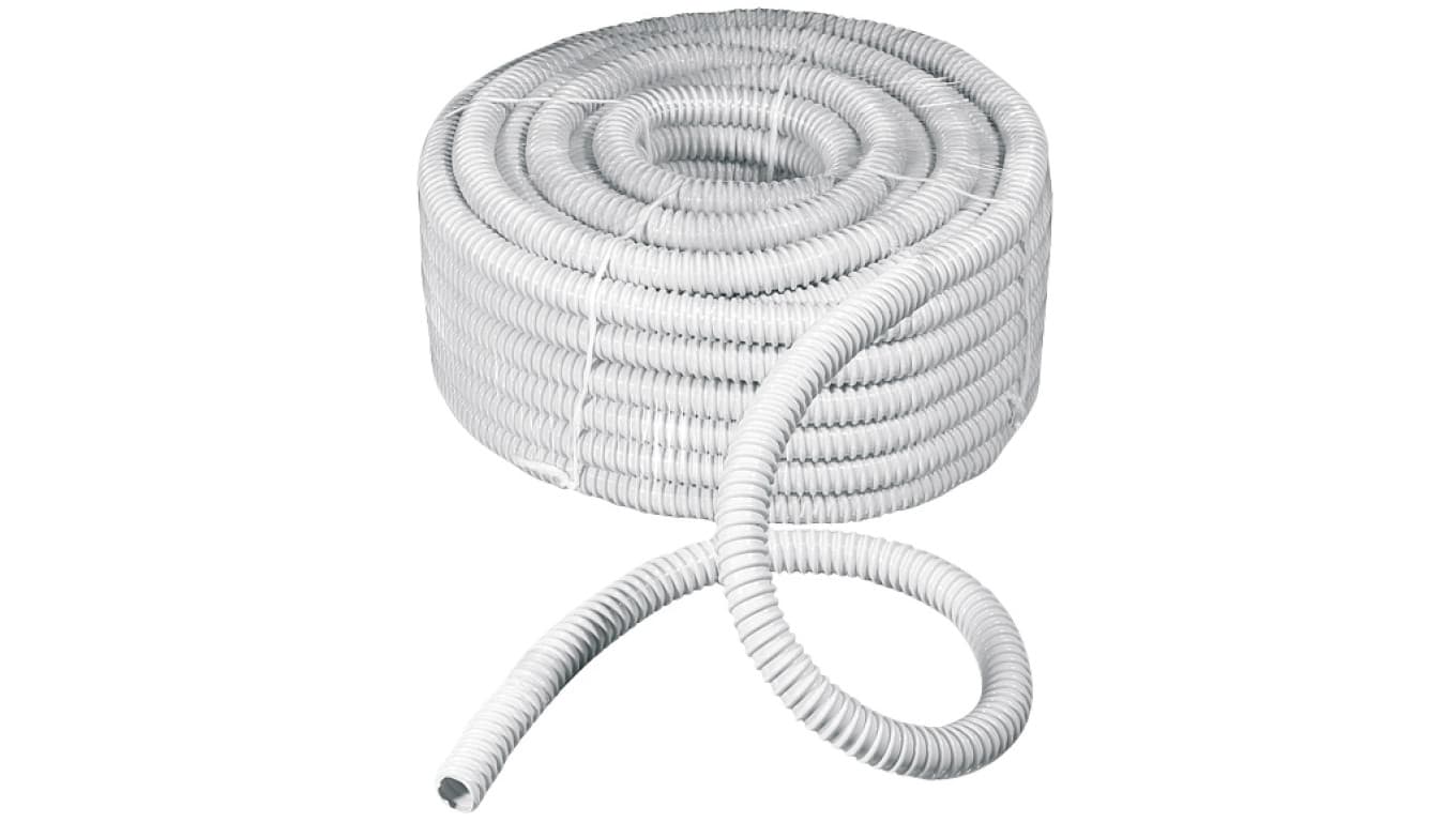 Rura spiralna wysokoelastyczna szara PVC fi14 ECGFE14 /30m/