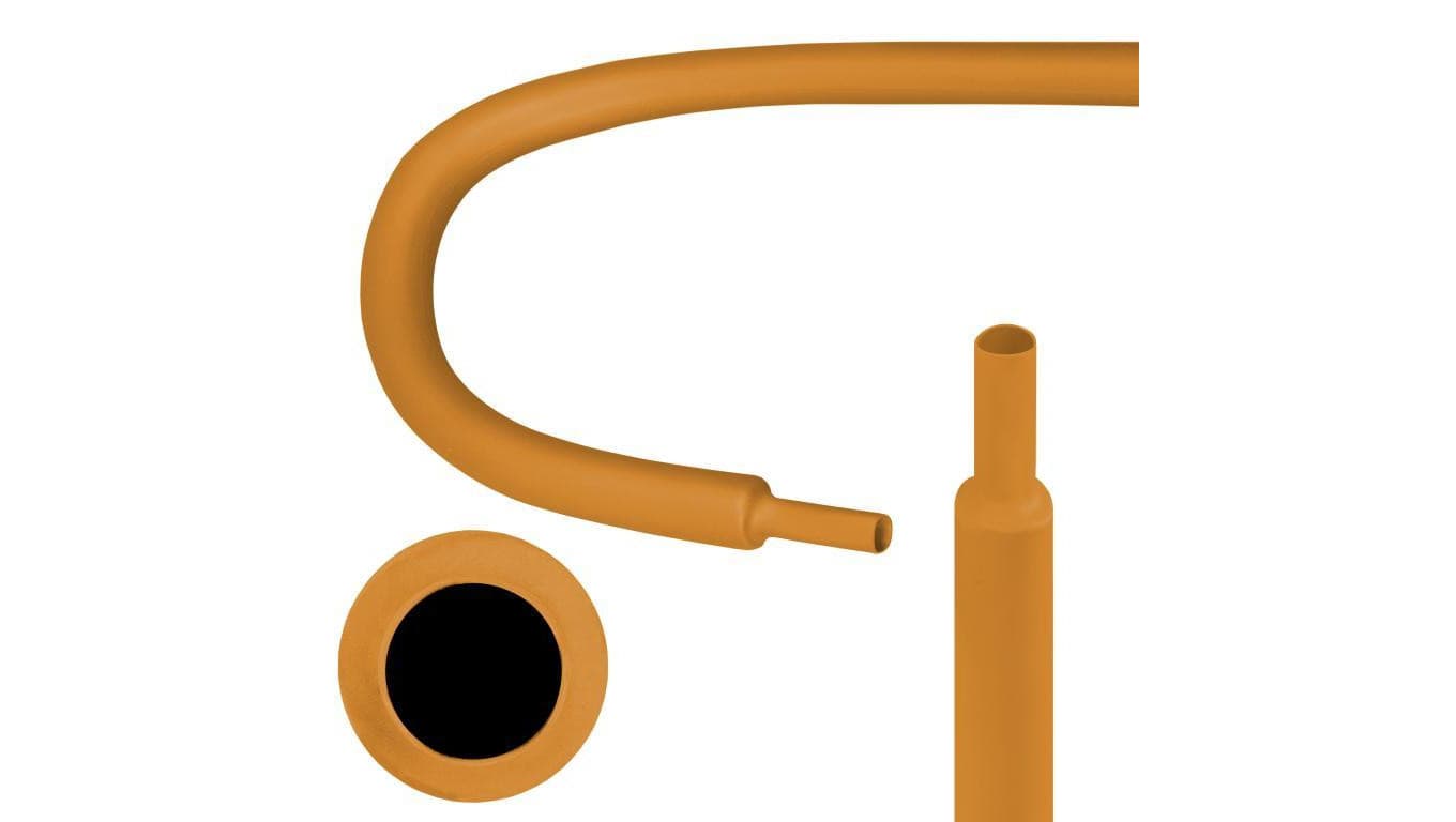 Rurka termokurczliwa RTS 12,7/6,4mm brązowa 1m
