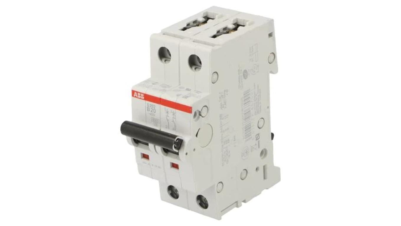 S202-C25 Wyłącznik nadprądowy 230/400VAC Iznam: 25A Bieguny: 2, 6kA IP20