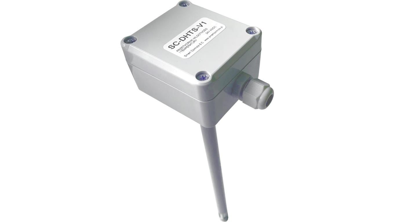 SC-DHTS-NTC10k Przetwornik wilgotności i temperatury 0-10V, 2-10V, 4-20mA, 0-20mA, 0-5V, RS485 Modbus RTU