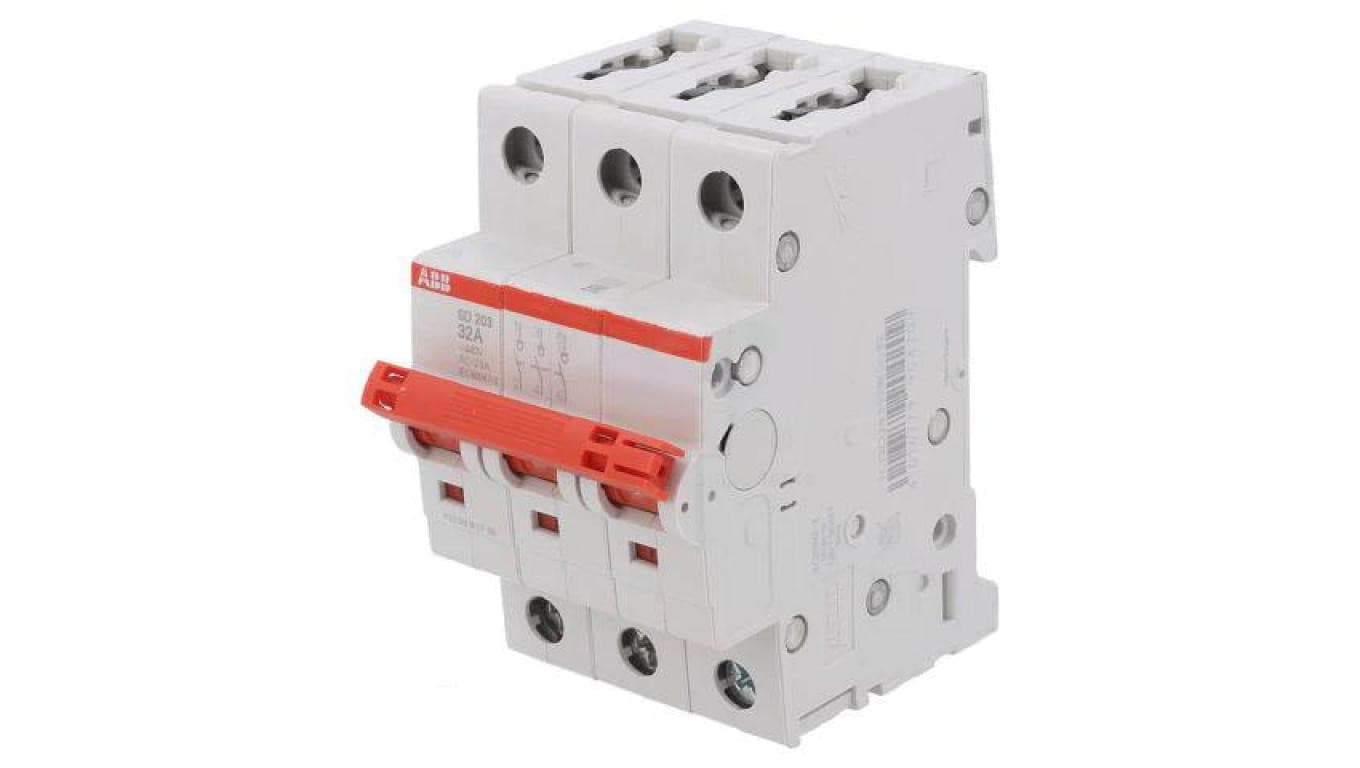 SD203/32 Rozłącznik izolacyjny Bieguny: 3 na szynę DIN 32A 400VAC IP20