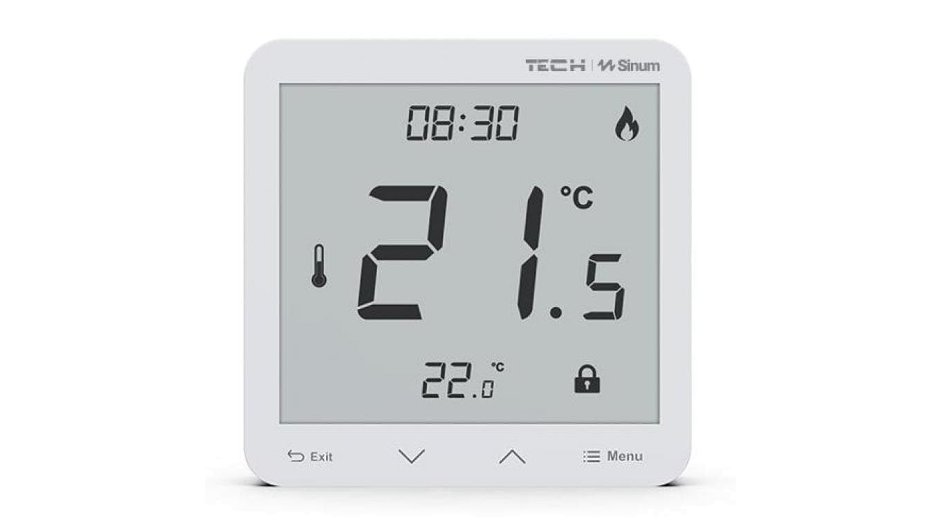 SINUM R-S3 Regulator pokojowy przewodowy kolor biały