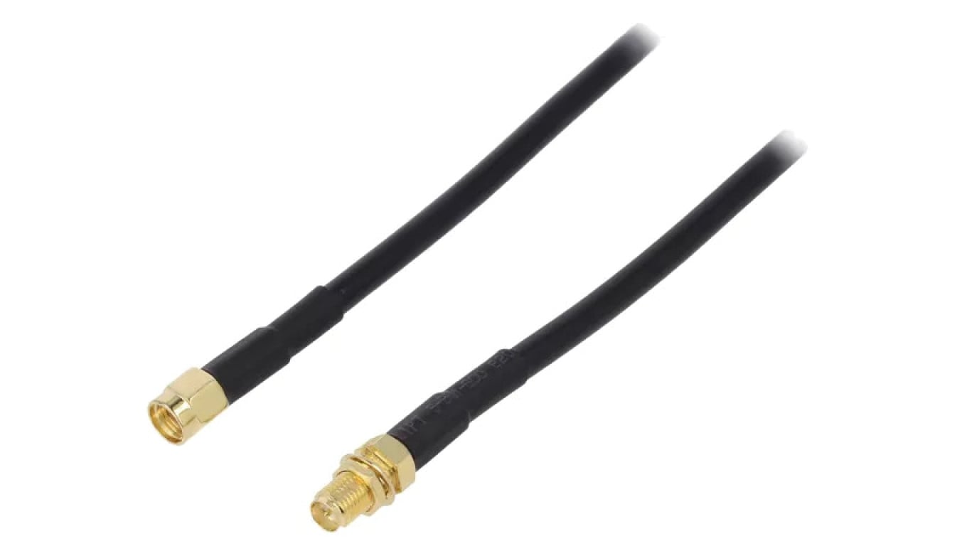 SMA-M/F-003 Kabel 3m RP-SMA męski, RP-SMA żeński czarny 50