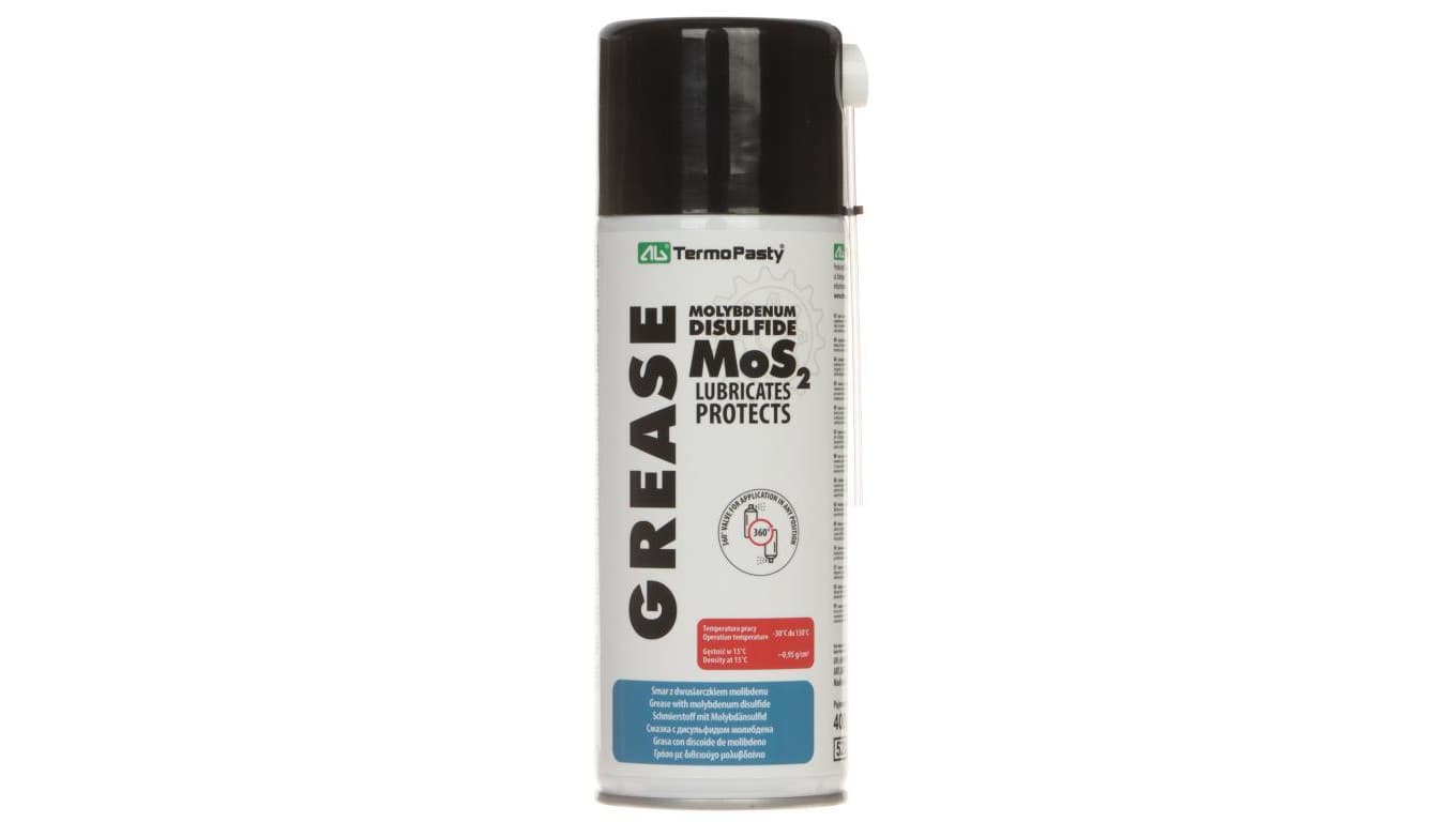 SMAR Z DWUSIARCZKIEM MOLIBDENU GREASE-MOS2/400 SPRAY 400ml AG TERMOPASTY