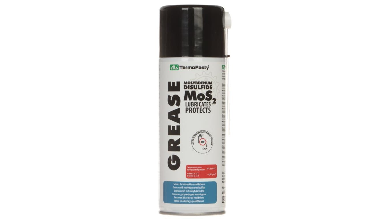 SMAR Z DWUSIARCZKIEM MOLIBDENU GREASE-MOS2/400 SPRAY 400ml AG TERMOPASTY
