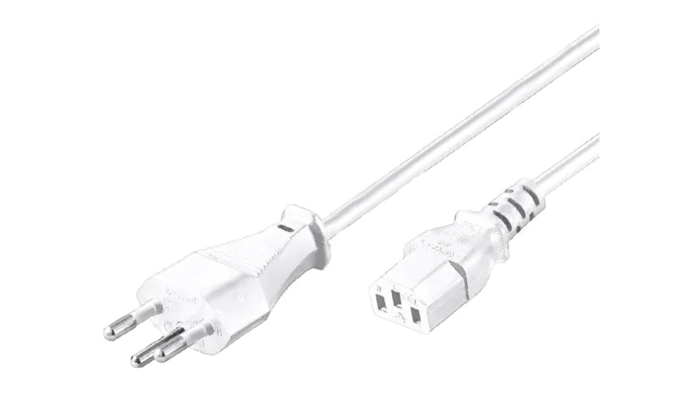 SN315-3/07/2.0WH Kabel IEC C13 żeński,SEV-1011 (J) wtyk PVC 2m biały 10A 250V
