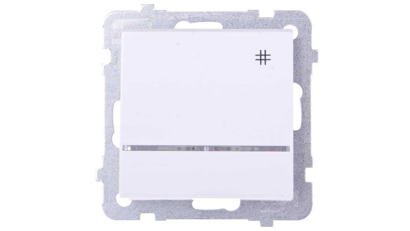 SONATA Łącznik krzyżowy z podświetleniem biały ŁP-4RS/m/00