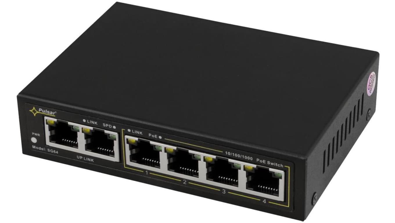 SWITCH GIGABIT POE 4+2 PULSAR SG64