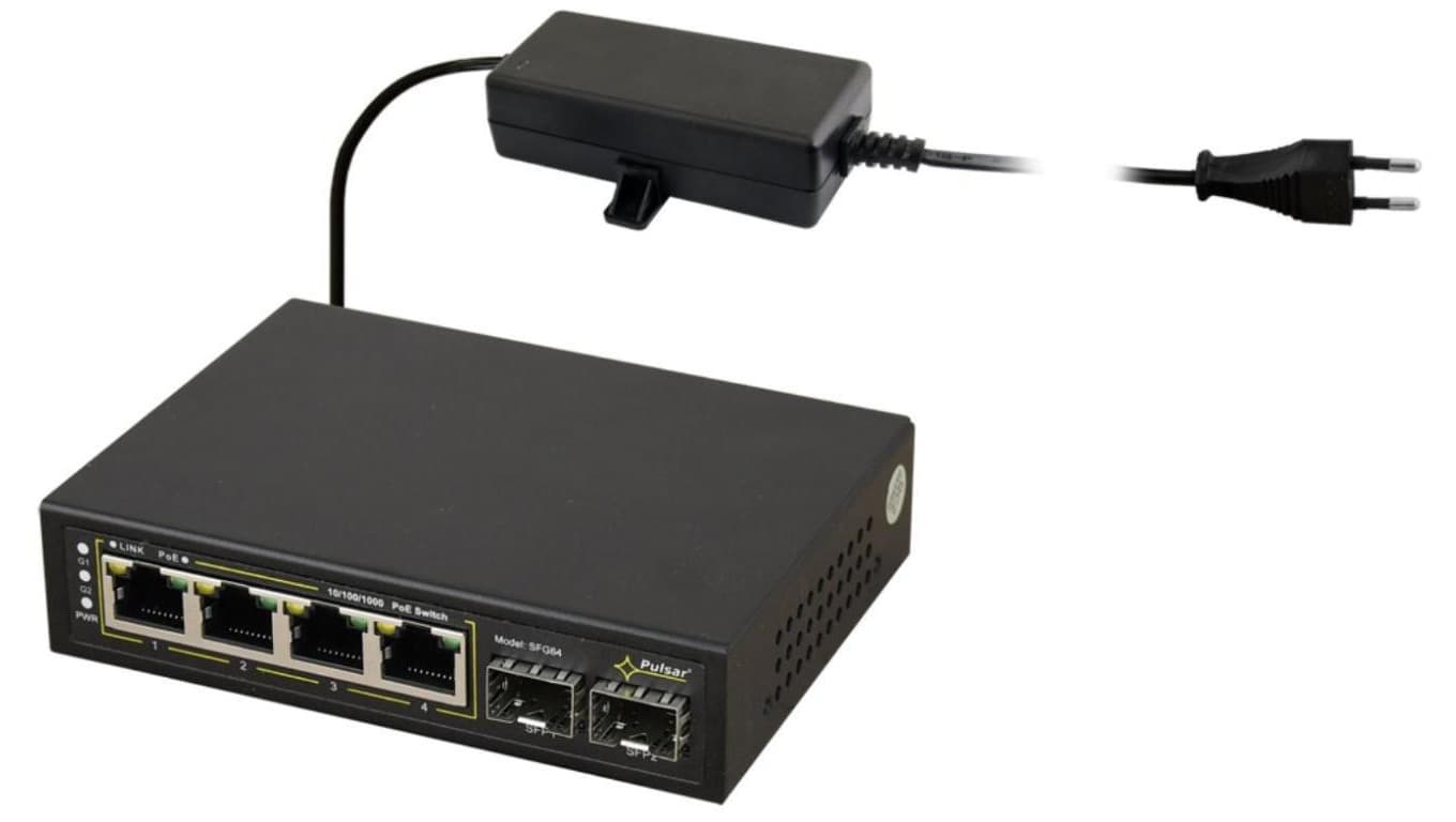 SWITCH POE 4+2SFP PULSAR SFG64