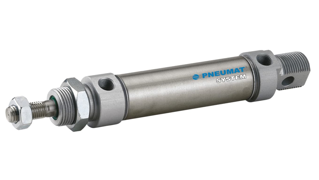 Siłownik pneumatyczny okrągły ISO6432 D25x160 z amortyzacją mechaniczną