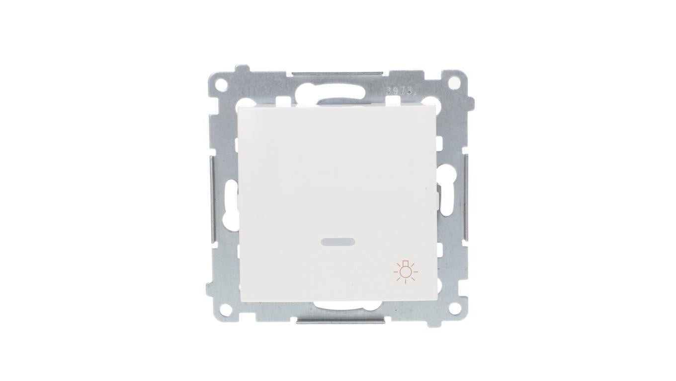 Simon 54 Przycisk /światło/ z podświetleniem, szybkozłącza, biały DS1L.01/11