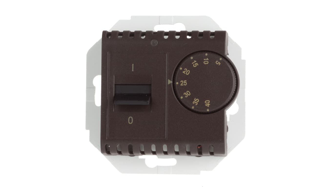 Simon 54 Regulator temperatury z czujnikiem wewnętrznym brąz mat DRT10W.02/46