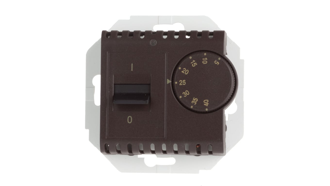 Simon 54 Regulator temperatury z czujnikiem wewnętrznym brąz mat DRT10W.02/46