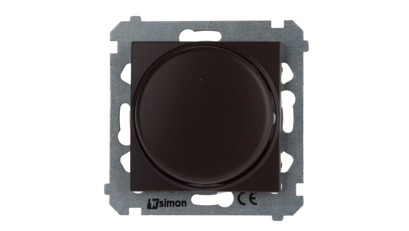 Simon 54 Ściemniacz naciskowo-obrotowy moduł 20–500W brąz mat DS9T.01/46