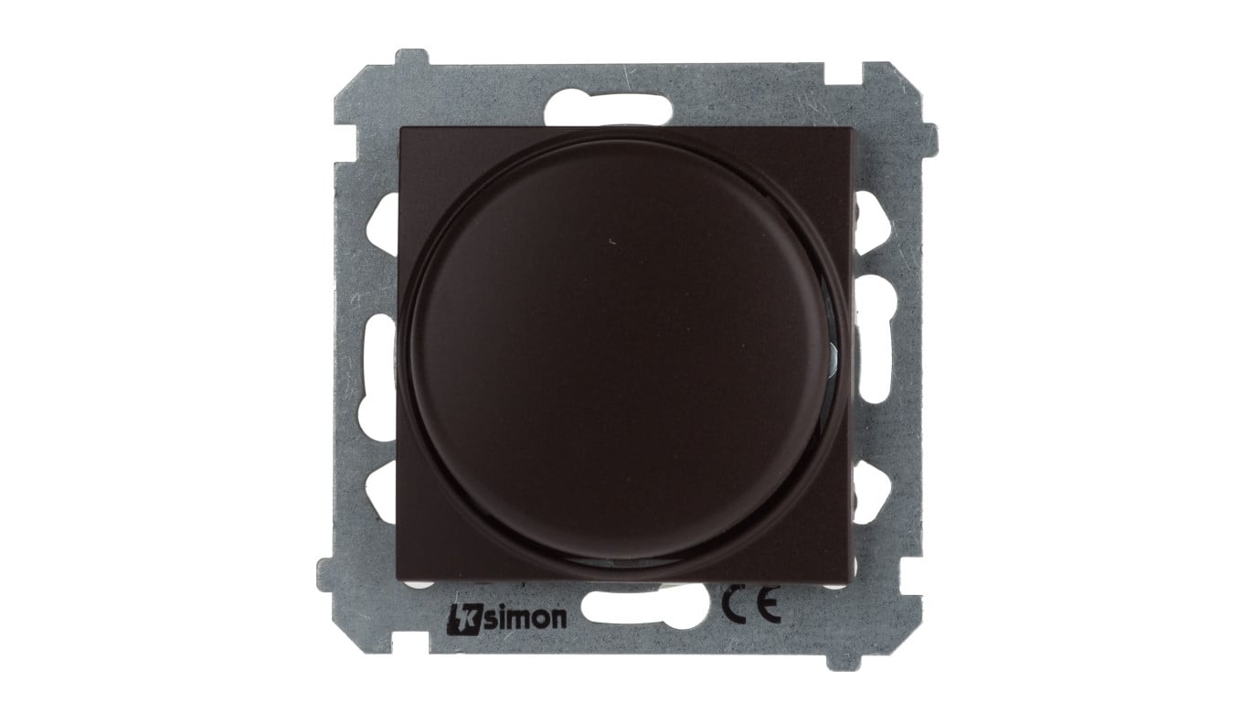 Simon 54 Ściemniacz naciskowo-obrotowy moduł 20–500W brąz mat DS9T.01/46