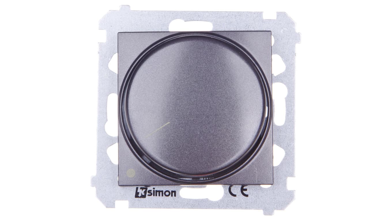 Simon 54 Ściemniacz obrotowy dwubiegunowy LED 5-215W antracyt DS9L2.01/48 WMDS-004xL2-048