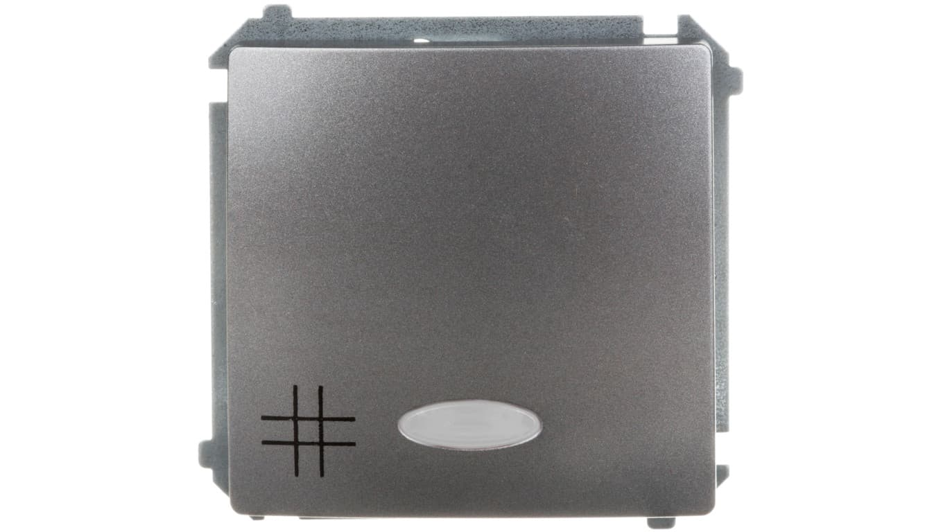 Simon Basic Łącznik krzyżowy stal inox z podświetleniem, szybkozłącza, czerwonym BMW7L.01/21