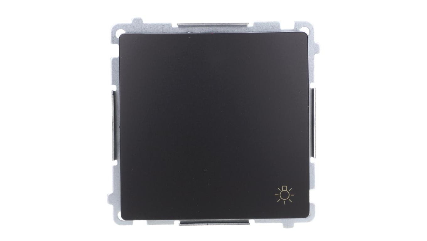 Simon Basic Przycisk światło (moduł) 10AX, 250V, szybkozłącza, czarny BMS1.01/49