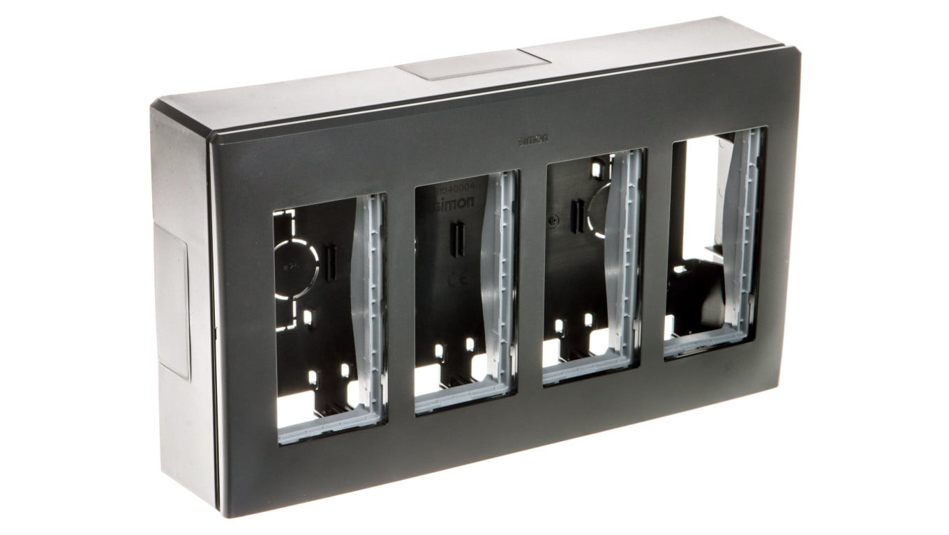 Simon Connect Obudowa natynkowa S500 4-modułowa 8x K45 kompletna szary grafit 51000004-038