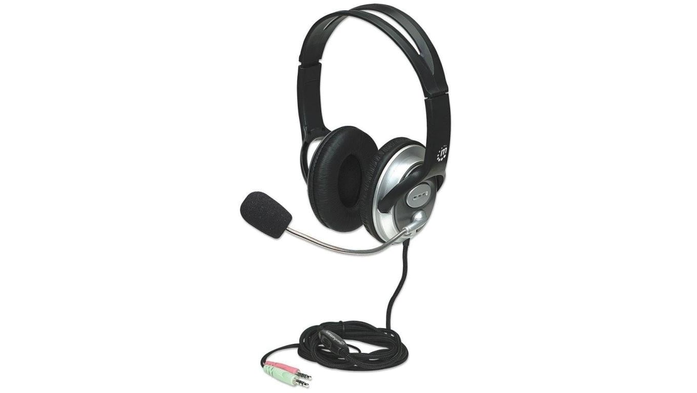 Słuchawki Komputerowe Classic Stereo z Mikrofonem Jack 3.5mm