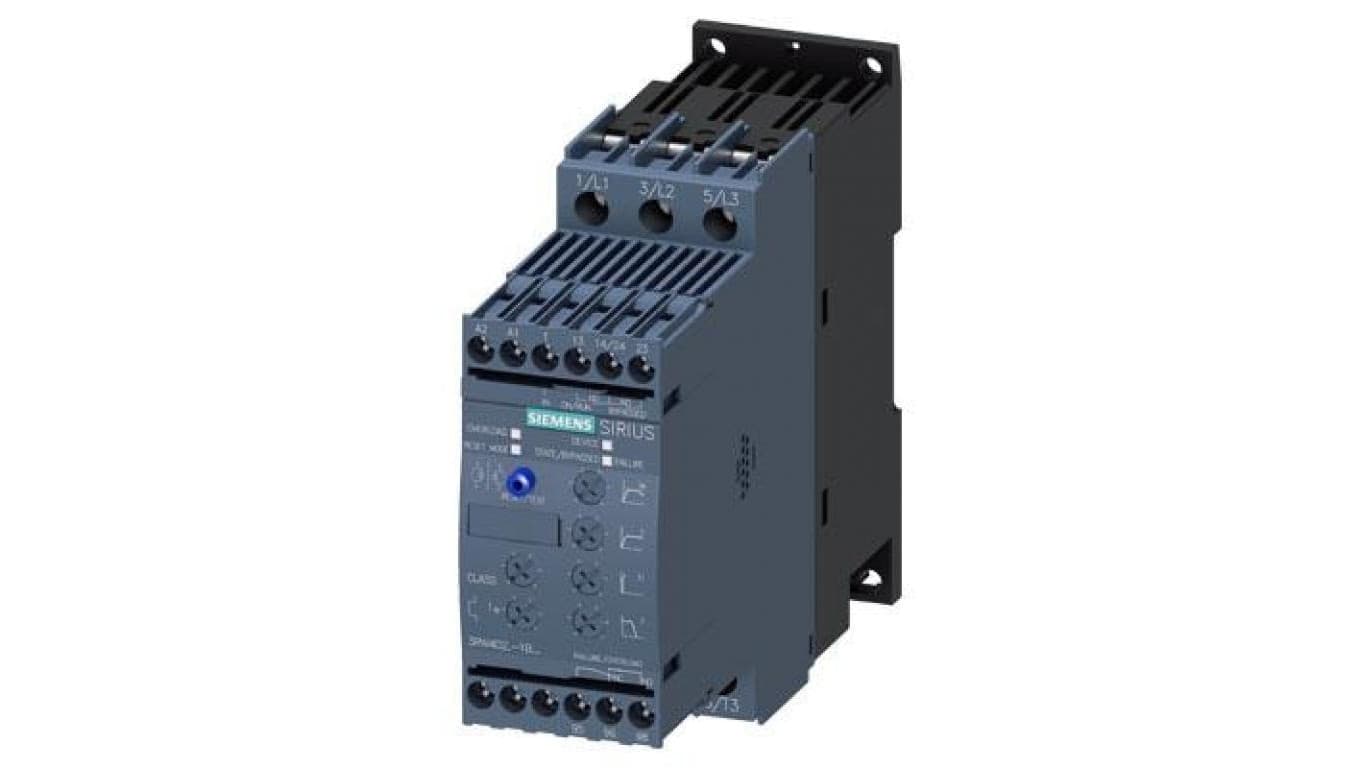 Softstart 3‑fazowy 200‑480VAC 63A 30kW/400V Uc=24V AC/DC S2 3RW4037‑1BB04