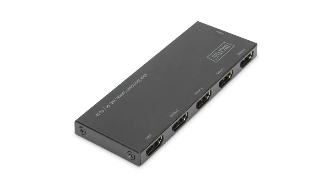 Splitter HDMI Rozgałęźnik 1x wejście / 4x wyjście 4K@60 Ultra HD DIGITUS DS-45323